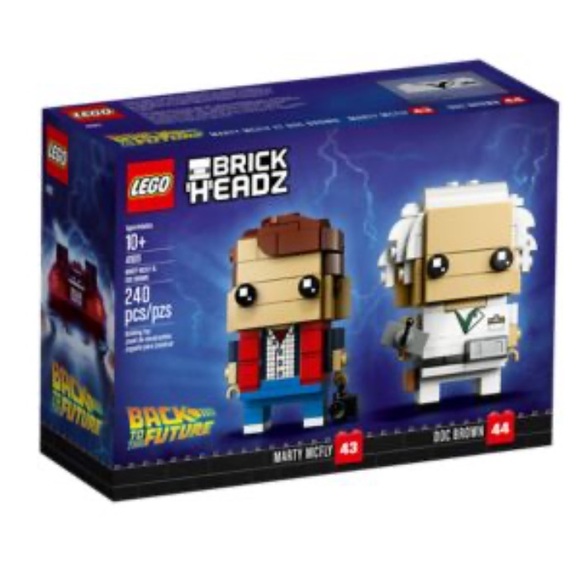 Lego Brick Headz back to the future Marty mcfly & doc brown set 41611 new - Picture 1 of 10